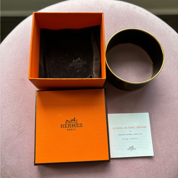 Hermès Extra Wide Les Leopards Bracelet - Picture 4 of 8